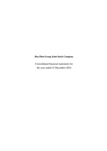 Thumbnail Hoa Phat Group Financial Statement 2014