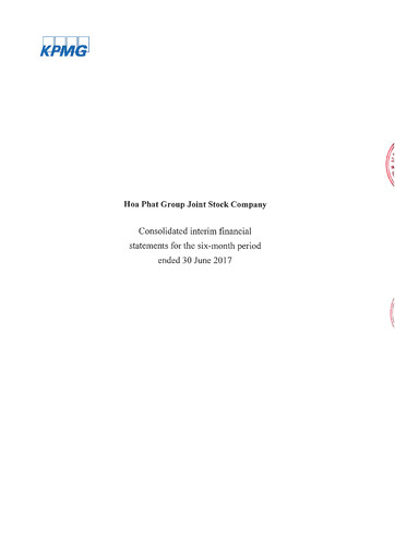 Thumbnail Hoa Phat Group Half-year Report 2017-h1