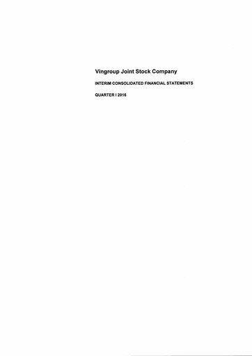 Thumbnail Vingroup Company Quarterly Report 2016-q1