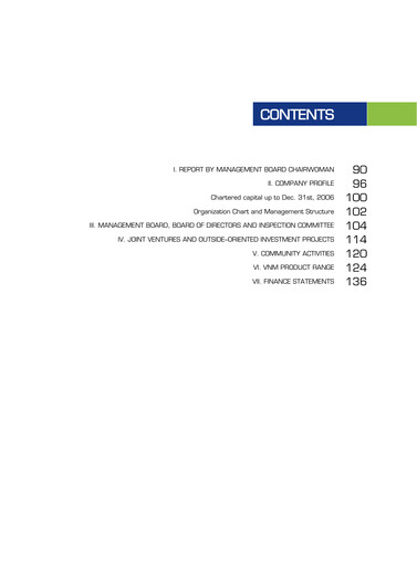 Thumbnail Vinamilk (Vietnam Dairy Products) Annual Report 2006