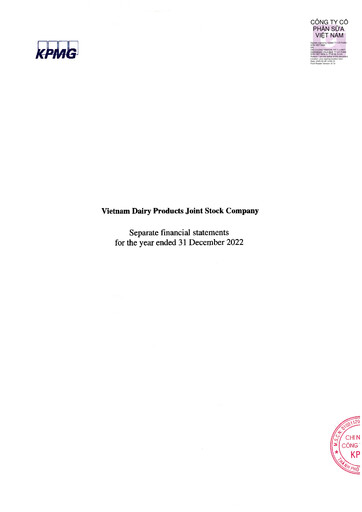 Thumbnail Vinamilk (Vietnam Dairy Products) Financial Statement 2022