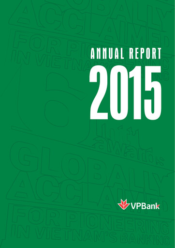Thumbnail VPBank (Vietnam Prosperity Joint Stock Commercial Bank) Annual Report 2015