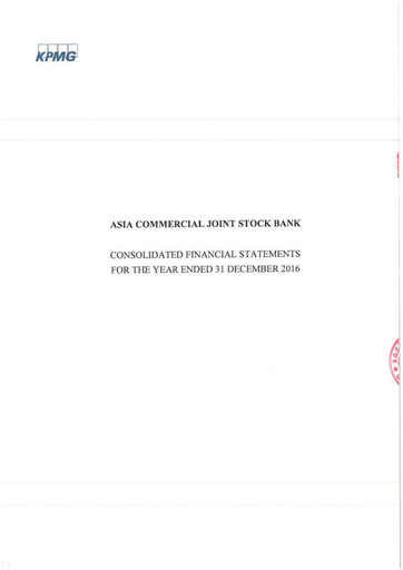 Vorschaubild Asia Commercial Joint Stock Bank Finanzmitteilung 2016