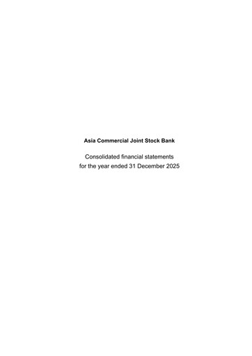Thumbnail Asia Commercial Joint Stock Bank Financial Statement 2025