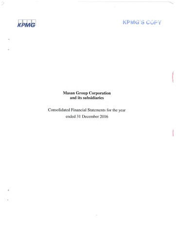 Thumbnail Masan Group Financial Statement 2016