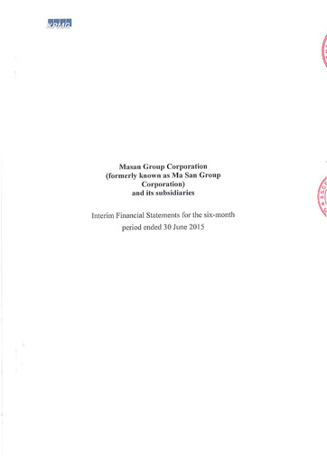 Miniature Masan Group Rapport semestriel 2015-h1