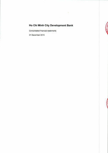 Thumbnail HD Bank (Ho Chi Minh City Development Joint Stock Commercial Bank) Financial Statement 2015