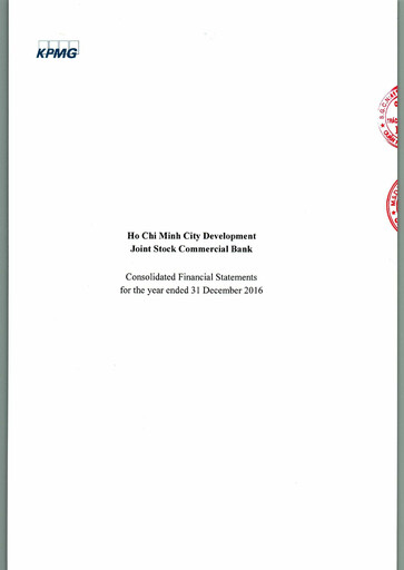 Thumbnail HD Bank (Ho Chi Minh City Development Joint Stock Commercial Bank) Financial Statement 2016