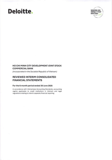 Thumbnail HD Bank (Ho Chi Minh City Development Joint Stock Commercial Bank) Half-year Report 2025-h1