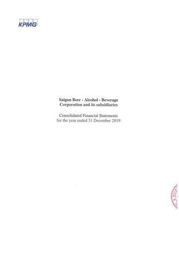 Thumbnail Sabeco Brewery (Saigon Beer) Financial Statement 2019