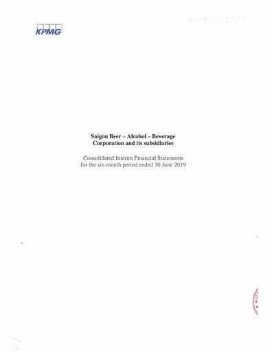 Thumbnail Sabeco Brewery (Saigon Beer) Half-year Report 2019-h1