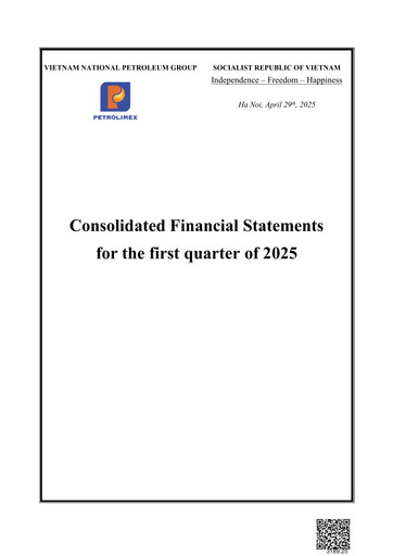 Thumbnail Vietnam National Petroleum Group Quarterly Report 2025-q1