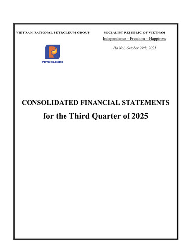 Thumbnail Vietnam National Petroleum Group Quarterly Report 2025-q3