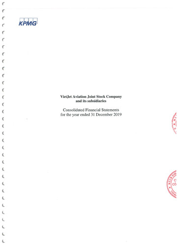 Thumbnail VietJet Aviation Financial Statement 2019