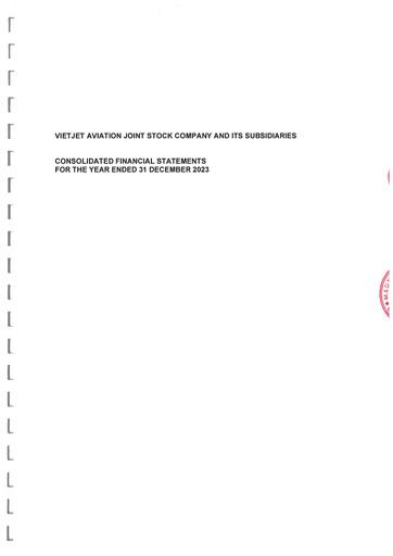 Thumbnail VietJet Aviation Financial Statement 2023