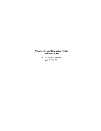 Thumbnail VietJet Aviation Quarterly Report 2021-q4