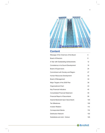 Miniature Saigon Thuong Tin Commercial Bank Rapport annuel 2007