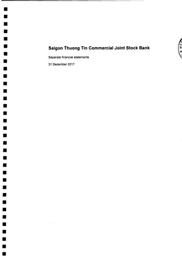 Thumbnail Saigon Thuong Tin Commercial Bank Financial Statement 2017
