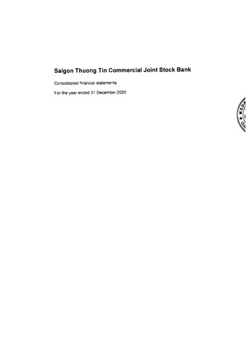 Thumbnail Saigon Thuong Tin Commercial Bank Financial Statement 2020