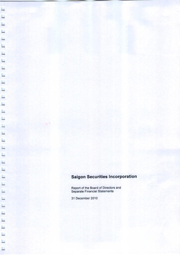 Miniature SSI Securities Corporation Bilan financier 2010