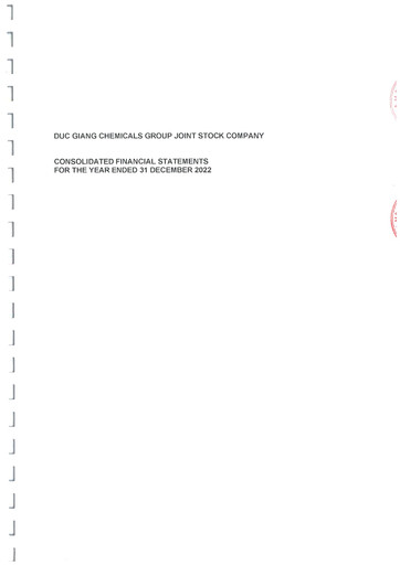 Thumbnail Duc Giang Chemicals Group Financial Statement 2022