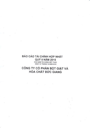 Thumbnail Duc Giang Chemicals Group Quarterly Report 2015-q2