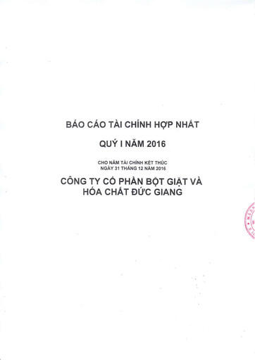 Thumbnail Duc Giang Chemicals Group Quarterly Report 2016-q1