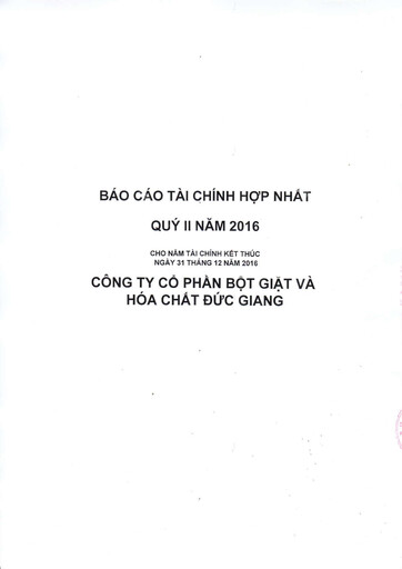 Thumbnail Duc Giang Chemicals Group Quarterly Report 2016-q2