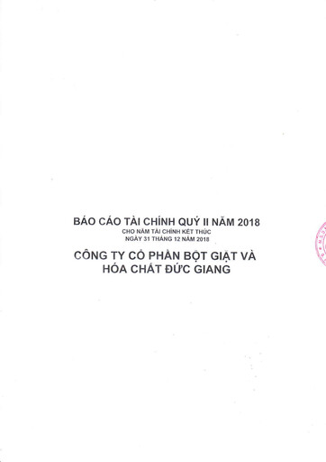 Thumbnail Duc Giang Chemicals Group Quarterly Report 2018-q2