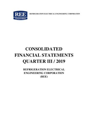 Vorschaubild REE (Refrigeration Electrical Engineering Corporation) Finanzmitteilung 2019-q3
