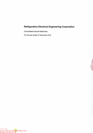 Vorschaubild REE (Refrigeration Electrical Engineering Corporation) Finanzmitteilung 2019