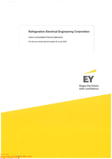 Vorschaubild REE (Refrigeration Electrical Engineering Corporation) Halbjahresbericht 2025-h1