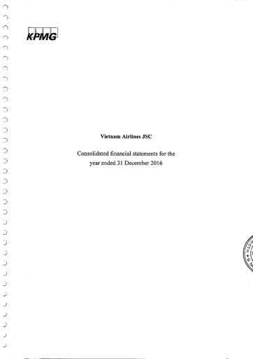 Thumbnail Vietnam Airlines Financial Statement 2016