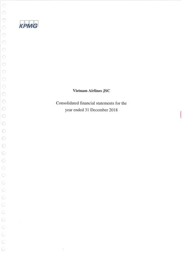 Thumbnail Vietnam Airlines Financial Statement 2018