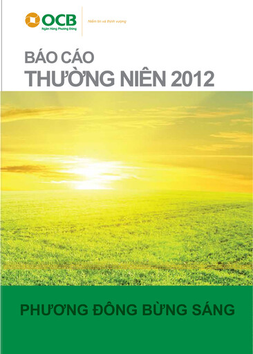 Thumbnail OCB (Orient Commercial Joint Stock Bank) Annual Report 2012