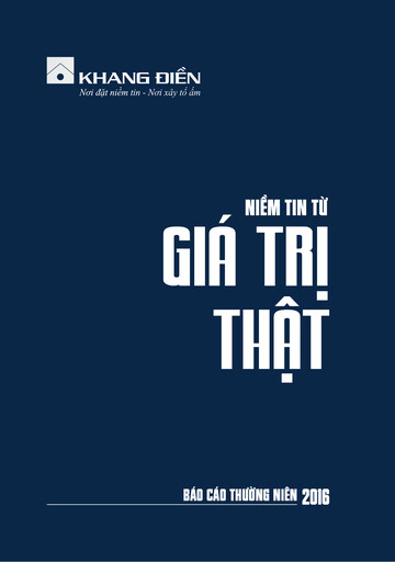 Thumbnail KDH (Khang Dien House Trading and Investment) Annual Report 2016