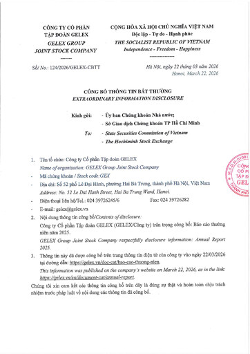 Thumbnail GELEX Group Joint Stock Company Annual Report 2025