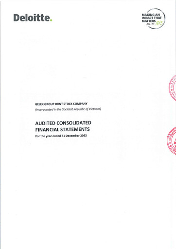 Miniature GELEX Group Joint Stock Company Bilan financier 2023