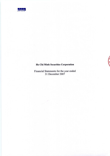 Thumbnail HSC (Ho Chi Minh City Securities Corporation) Financial Statement 2007