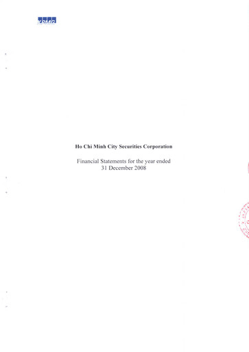 Thumbnail HSC (Ho Chi Minh City Securities Corporation) Financial Statement 2008