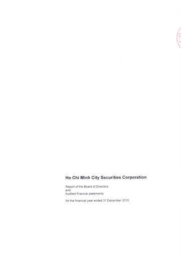 Thumbnail HSC (Ho Chi Minh City Securities Corporation) Financial Statement 2010