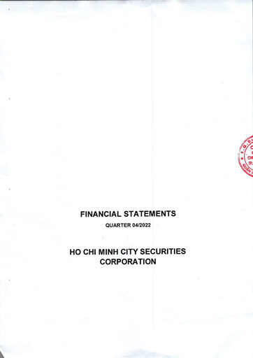 Thumbnail HSC (Ho Chi Minh City Securities Corporation) Financial Statement 2022