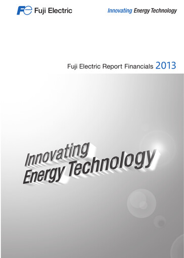 Thumbnail Fuji Electric Financial Statement 2013