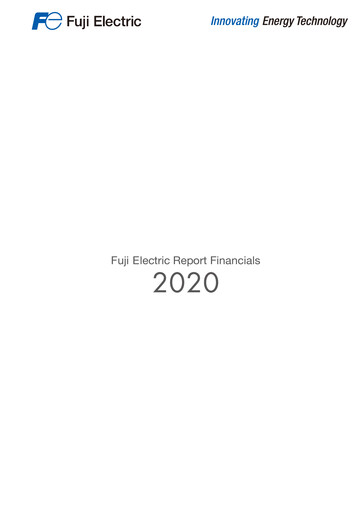 Thumbnail Fuji Electric Financial Statement 2020