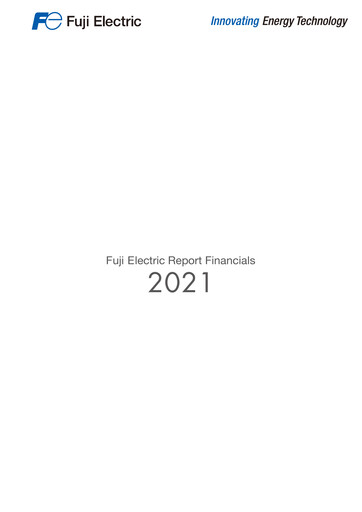 Thumbnail Fuji Electric Financial Statement 2021