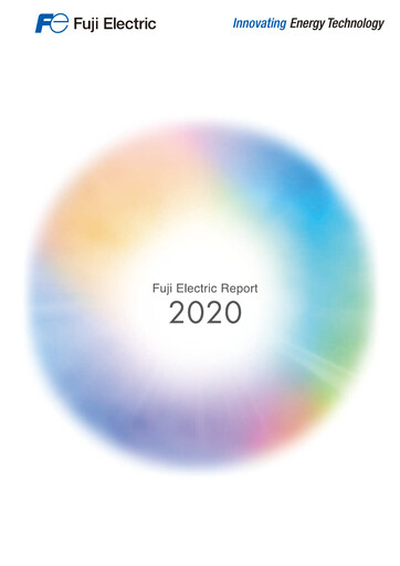 Thumbnail Fuji Electric Sustainability Report 2020