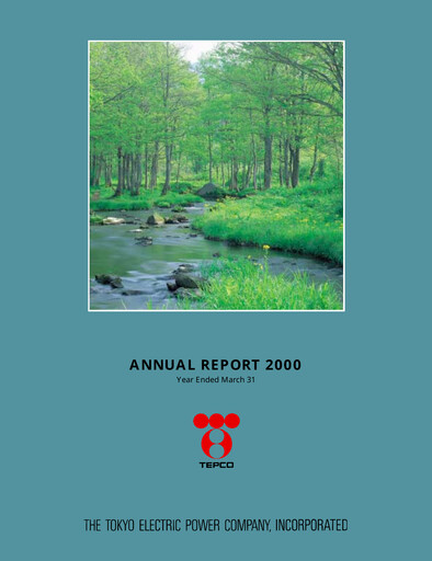 Thumbnail Tokyo Electric Power Company Annual Report 2000