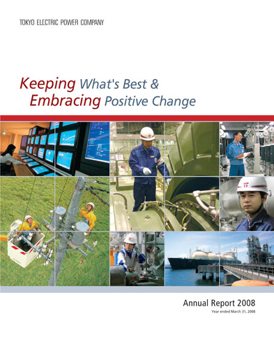 Thumbnail Tokyo Electric Power Company Annual Report 2008