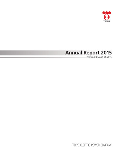 Thumbnail Tokyo Electric Power Company Annual Report 2015