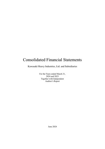 Thumbnail Kawasaki Heavy Industries Financial Statement fy2024